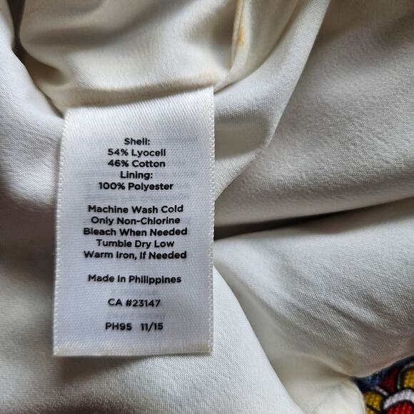 Talbots Petites Paisley Swirl Short Pencil Skirt 4P - Picture 10 of 10